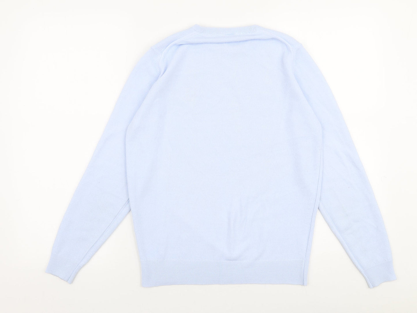 Womens UK Size S Preworn Blue Pullover Jumper