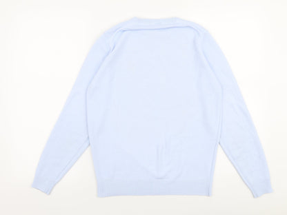 Womens UK Size S Preworn Blue Pullover Jumper