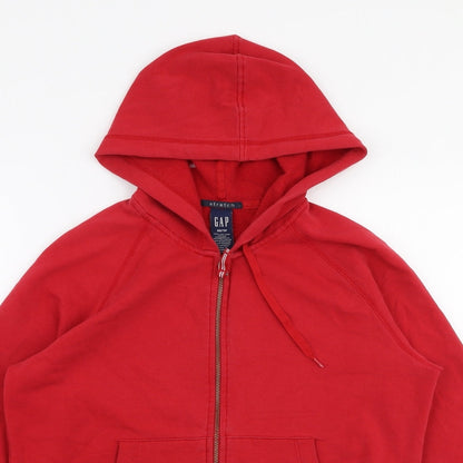 Gap Womens Red  Cotton Full Zip Hoodie Size XS  Zip