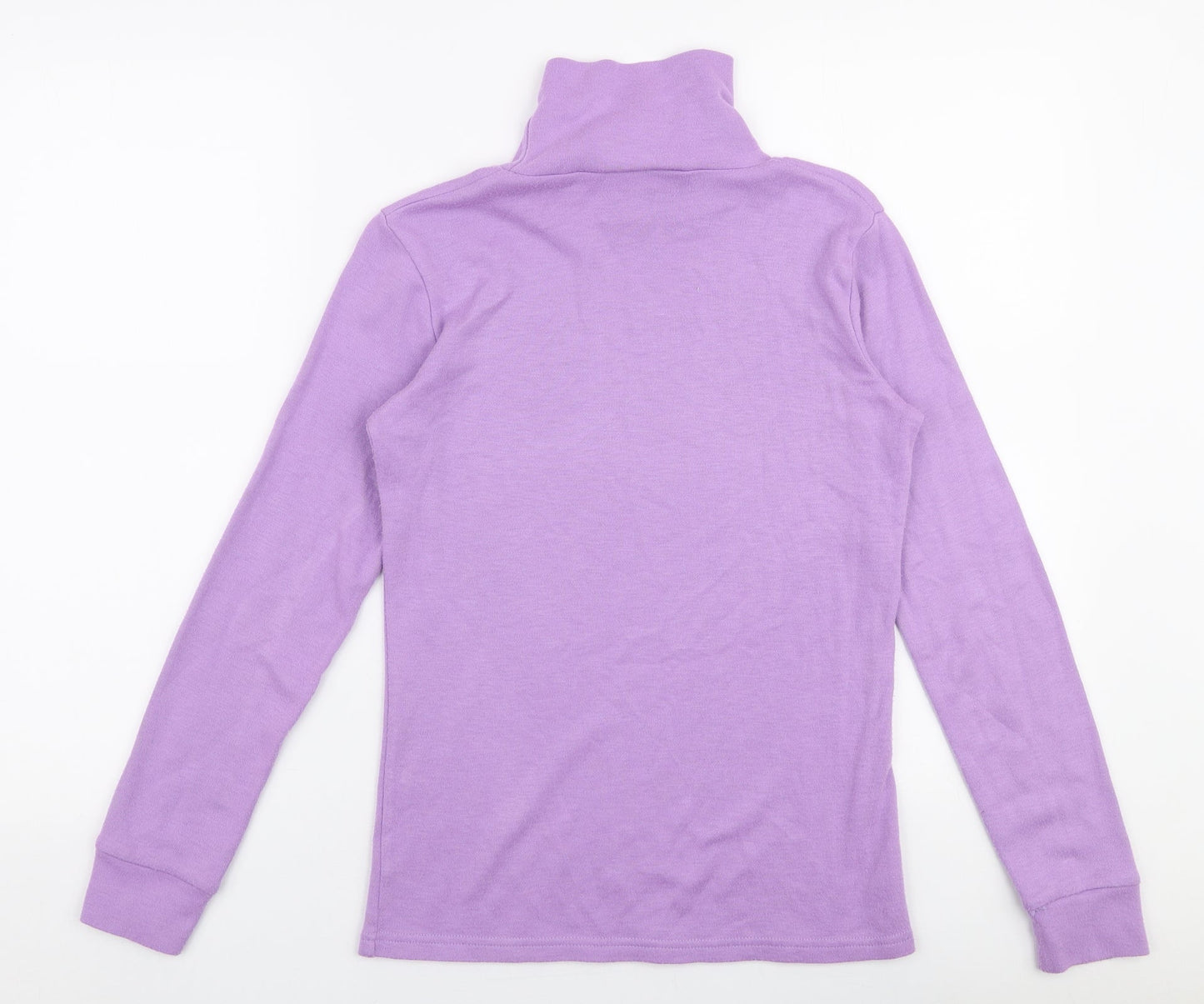 Womens UK Size 12 Afibel Purple Jersey T-Shirt