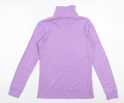 Womens UK Size 12 Afibel Purple Jersey T-Shirt