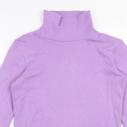 Womens UK Size 12 Afibel Purple Jersey T-Shirt
