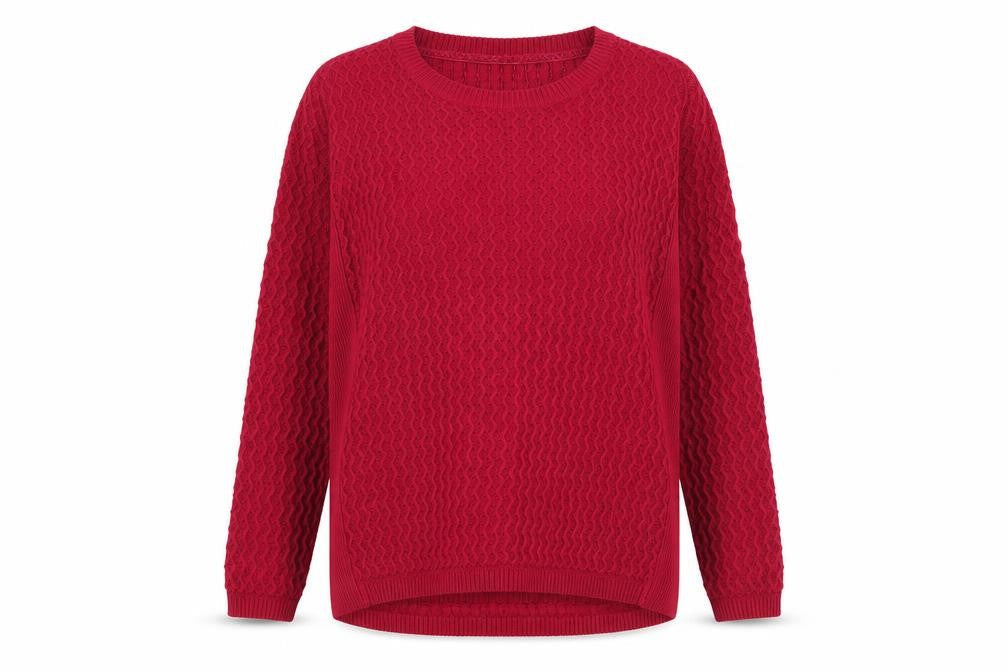 Womens UK Size M Isle Pink Pullover Jumper