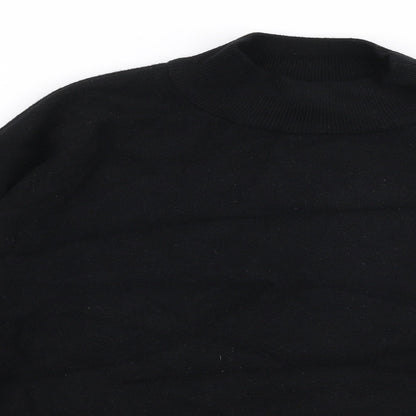 Primark Womens Black High Neck  Viscose Pullover Jumper Size M