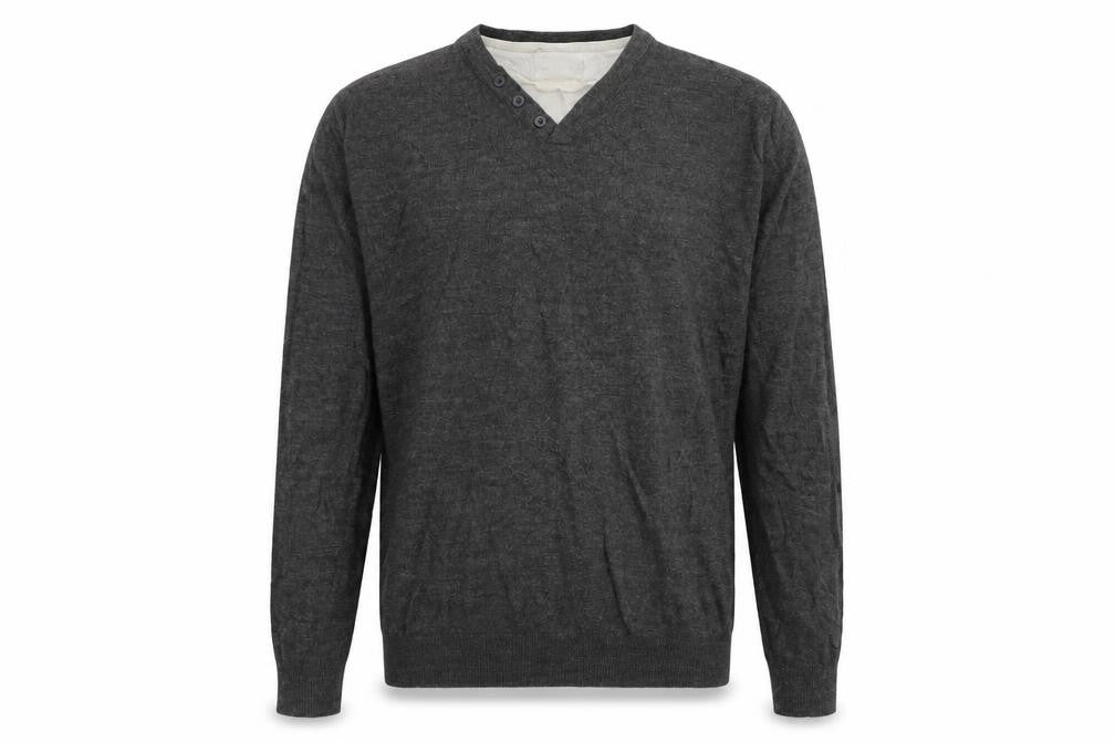 Mens UK Size L TU Grey Pullover Jumper