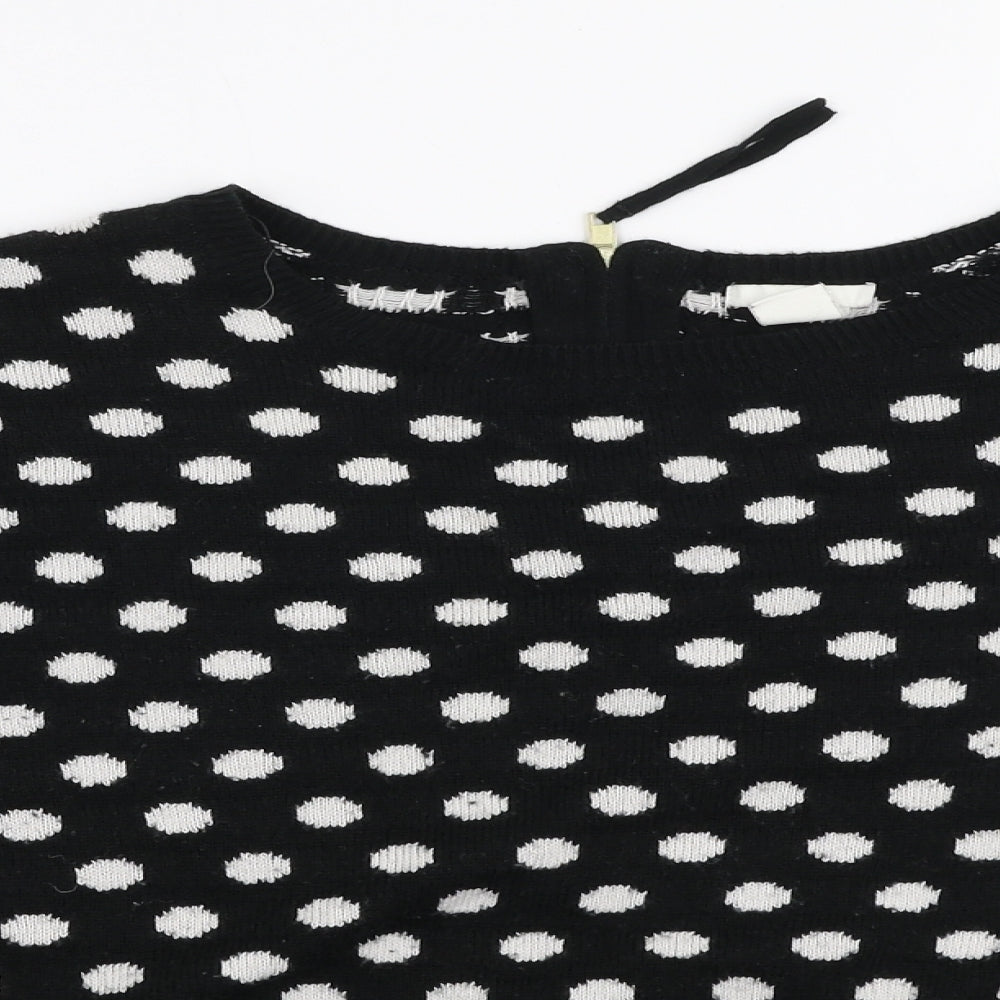Womens UK Size S H&M Black Pullover Jumper