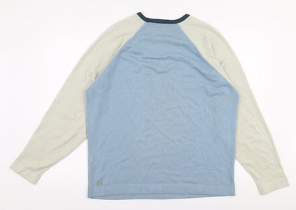 Marks and Spencer Mens Multicoloured Round Neck  Acrylic Pullover Jumper Size L