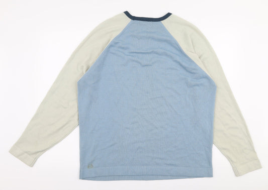 Marks and Spencer Mens Multicoloured Round Neck  Acrylic Pullover Jumper Size L