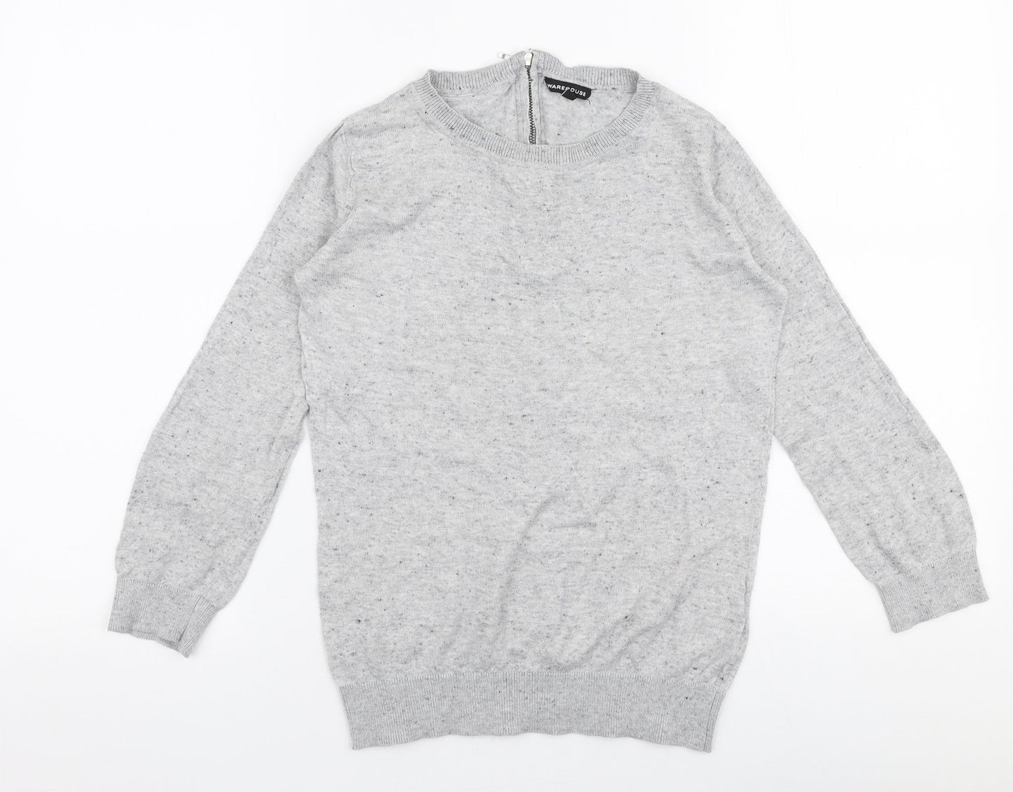 Womens UK Size 6 Warehouse Grey Pullover Jumper