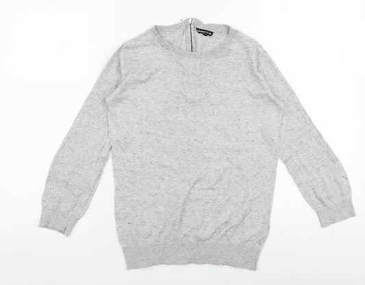 Womens UK Size 6 Warehouse Grey Pullover Jumper