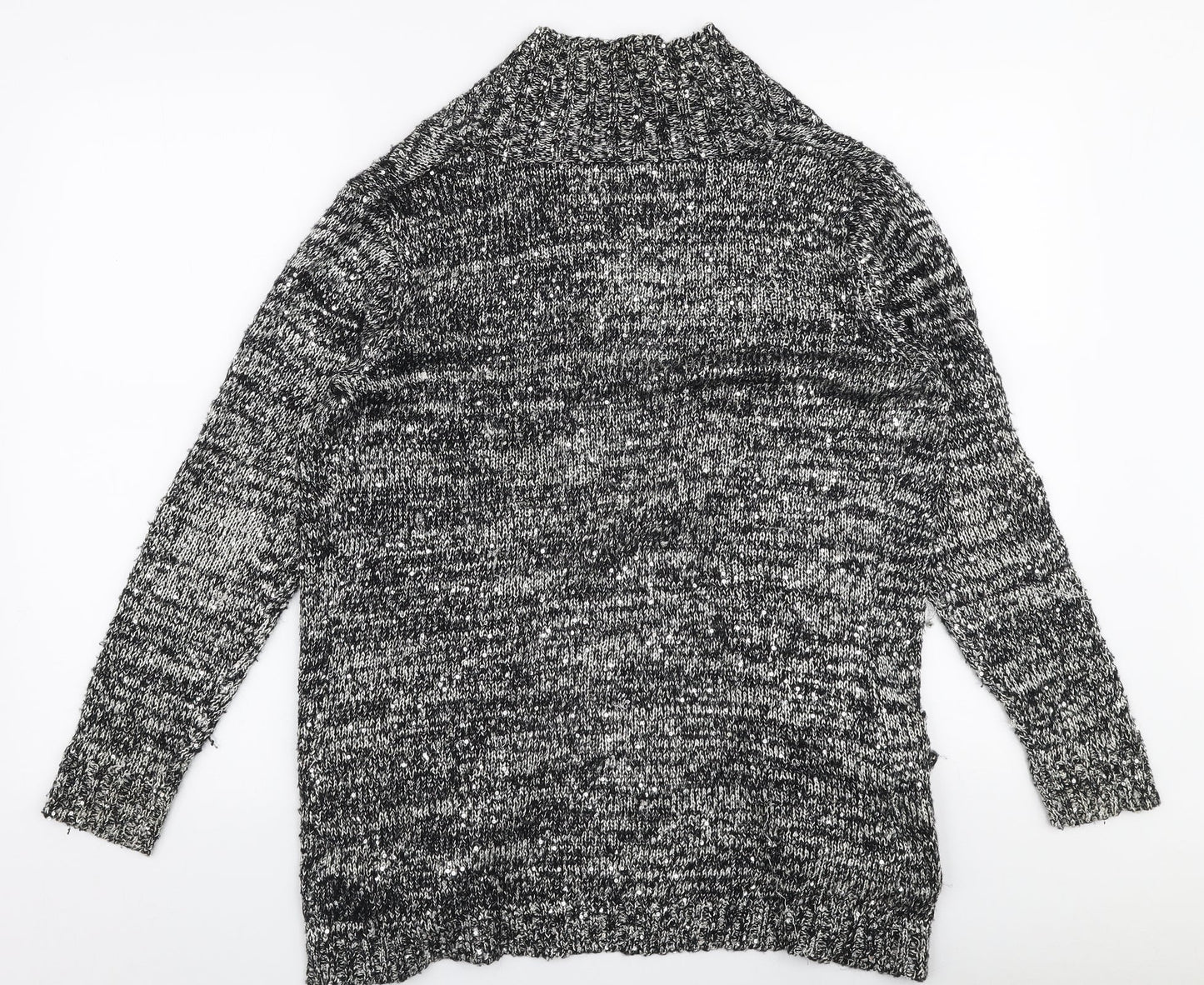 Atmosphere Womens Silver V-Neck  Polyester Cardigan Jumper Size 10