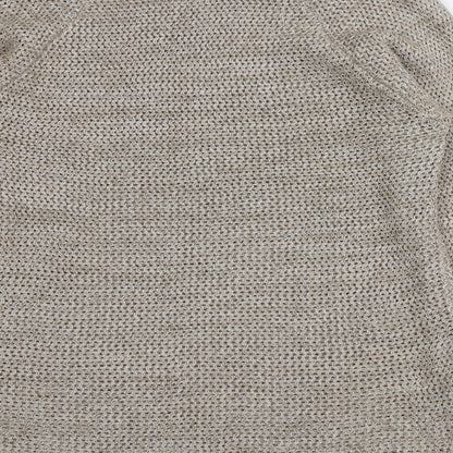 Jeffrey and Paula Womens Gold Round Neck  Acrylic Pullover Jumper Size 16