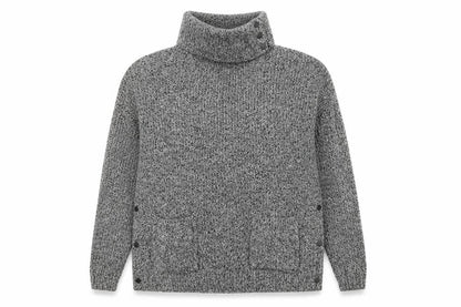 NEXT Womens Grey Roll Neck  Cotton Pullover Jumper Size S