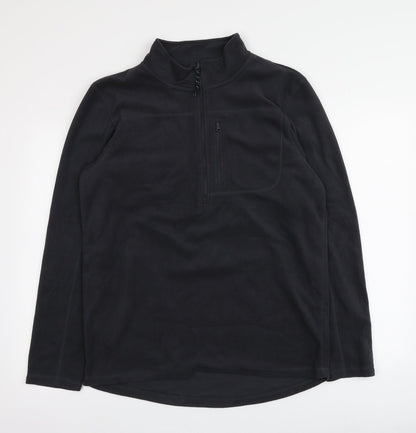 Crane Womens Grey  100% Polyester Pullover Hoodie Size M