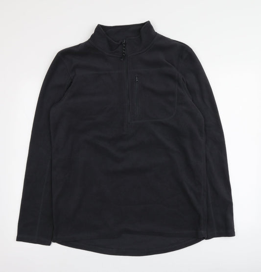 Crane Womens Grey  100% Polyester Pullover Hoodie Size M