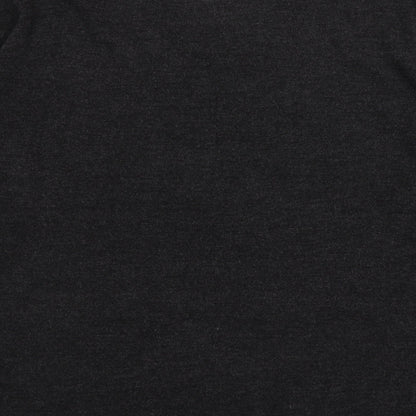 Easy Mens Grey V-Neck  Acrylic Pullover Jumper Size 2XL