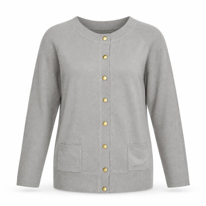 Womens UK Size 12 Marisota Grey Cardigan Jumper
