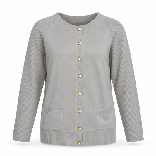 Womens UK Size 12 Marisota Grey Cardigan Jumper