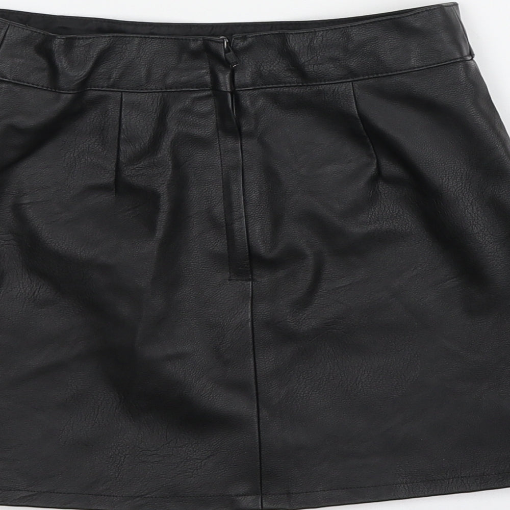 George Girls Black  100% Polyester Mini Skirt Size 5-6 Years  Regular