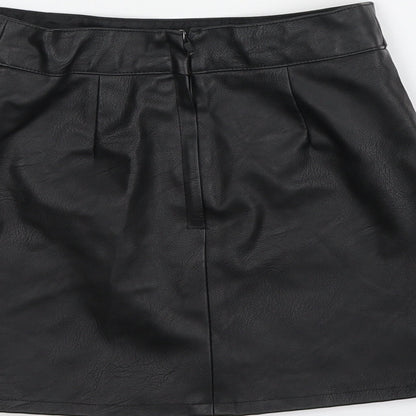 George Girls Black  100% Polyester Mini Skirt Size 5-6 Years  Regular