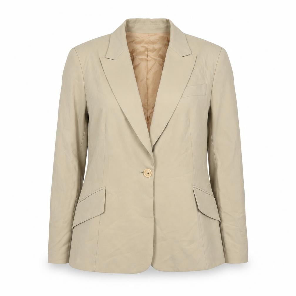 Womens UK Size 42 Zara Beige Jacket