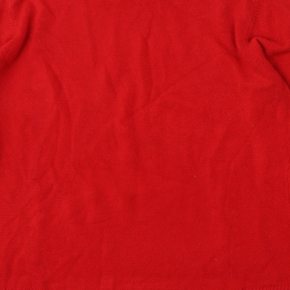 Womens UK Size L Ellie B Red Pullover Jumper