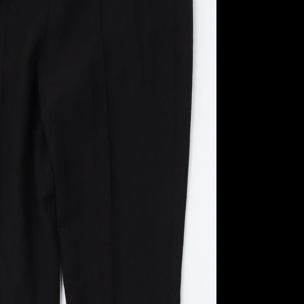 Classic Womens Black  Polyester Trousers  Size 14 L27 in Regular