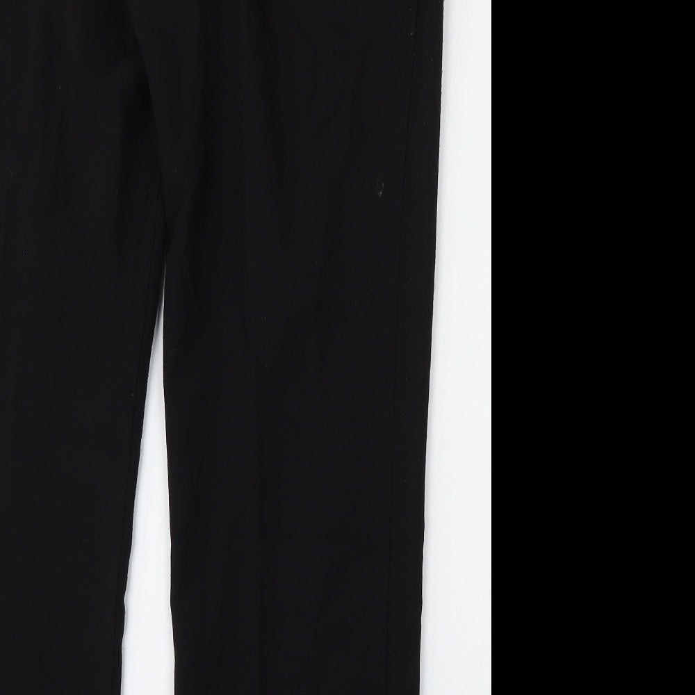 Classic Womens Black  Polyester Trousers  Size 14 L27 in Regular
