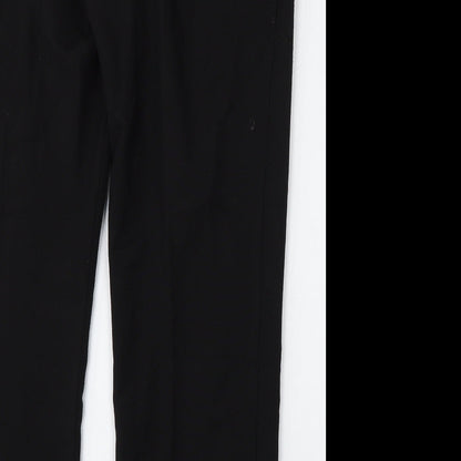 Classic Womens Black  Polyester Trousers  Size 14 L27 in Regular