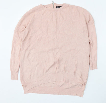 Atmosphere Womens Pink Round Neck  Viscose Pullover Jumper Size 6