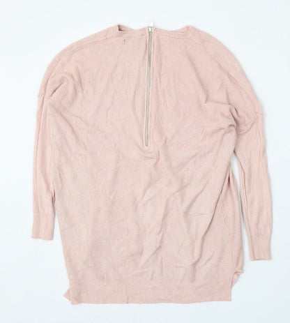 Atmosphere Womens Pink Round Neck  Viscose Pullover Jumper Size 6