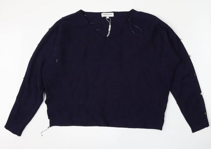 Womens UK Size L Paramour Blue Pullover Jumper