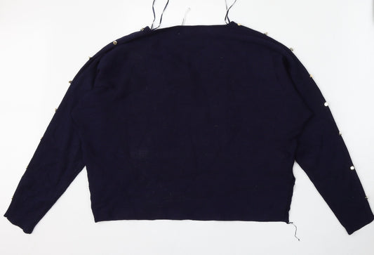 Womens UK Size L Paramour Blue Pullover Jumper