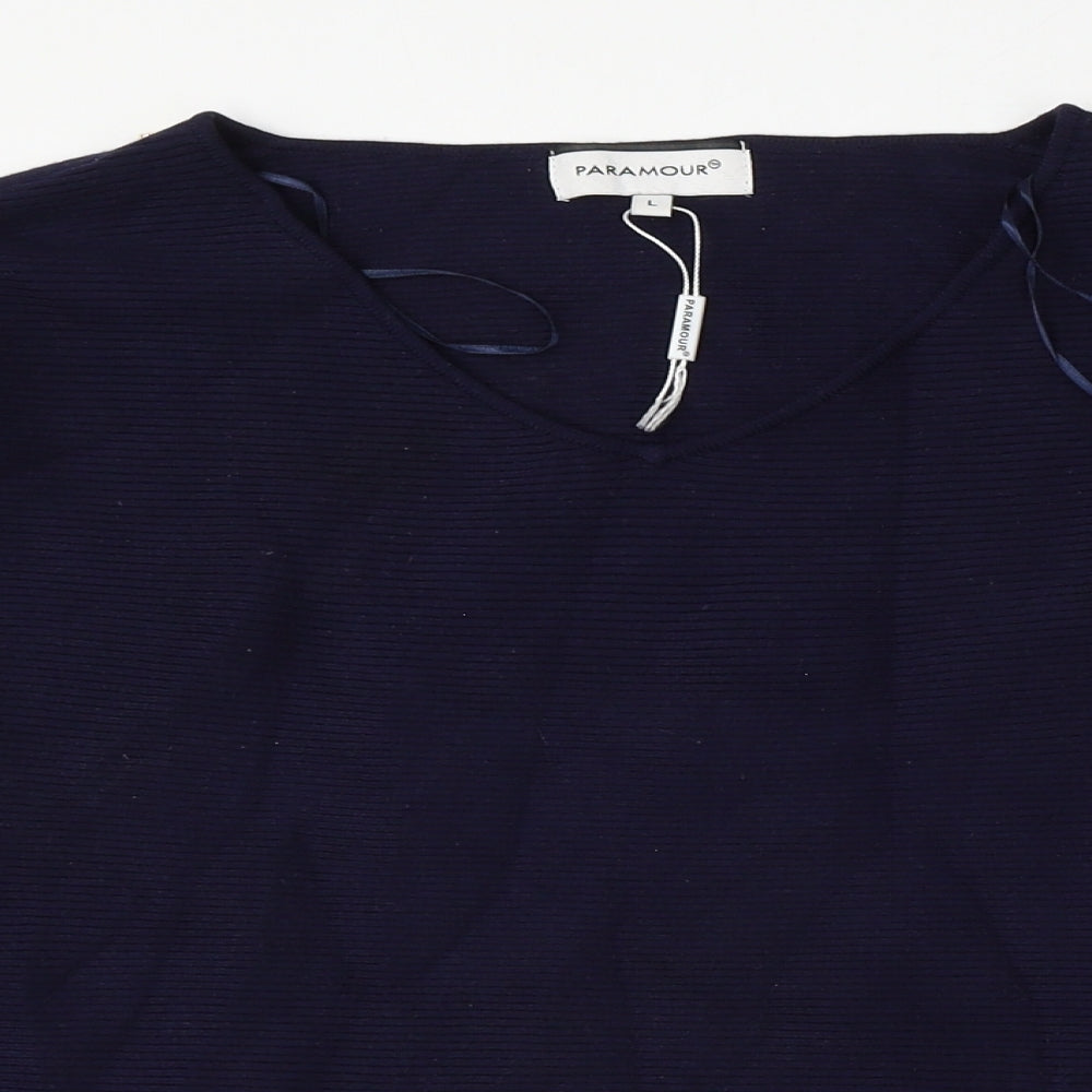 Womens UK Size L Paramour Blue Pullover Jumper