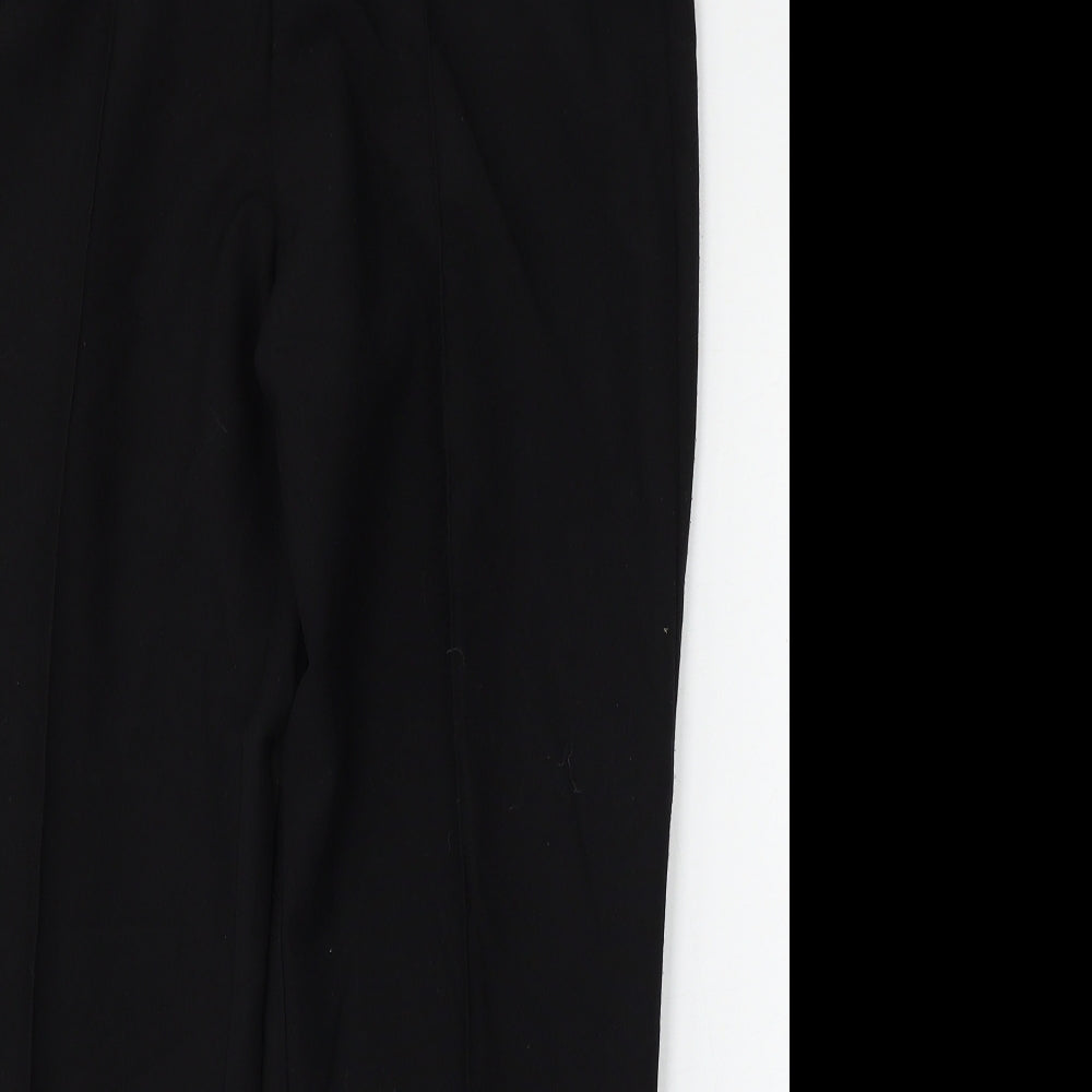 Classic Womens Black  Polyester Trousers  Size 14 L27 in Regular