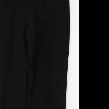 Classic Womens Black  Polyester Trousers  Size 14 L27 in Regular