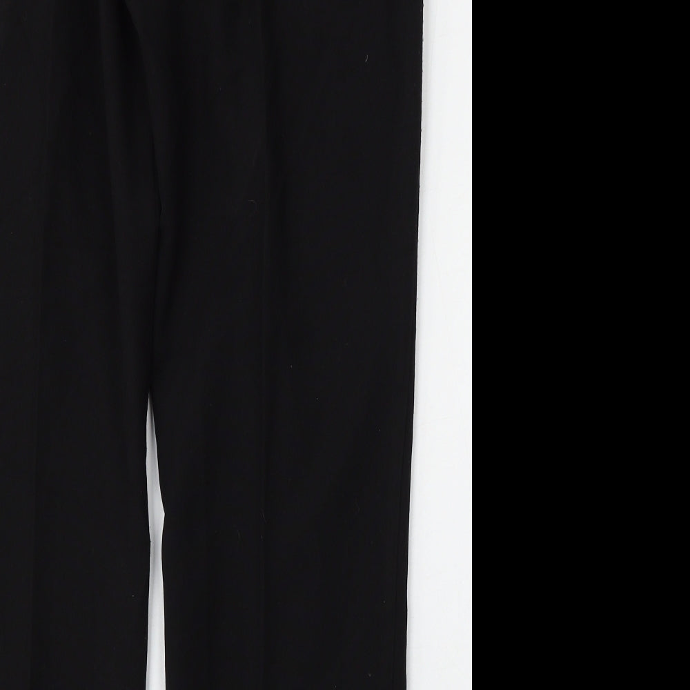 Classic Womens Black  Polyester Trousers  Size 14 L27 in Regular