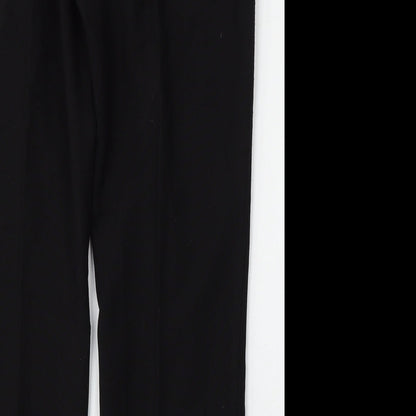 Classic Womens Black  Polyester Trousers  Size 14 L27 in Regular