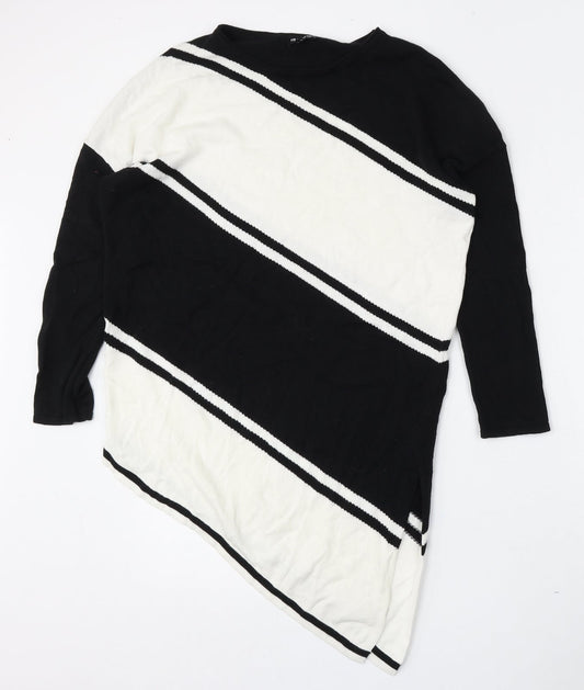 Womens UK Size XS Marble Multicoloured Pullover Jumper