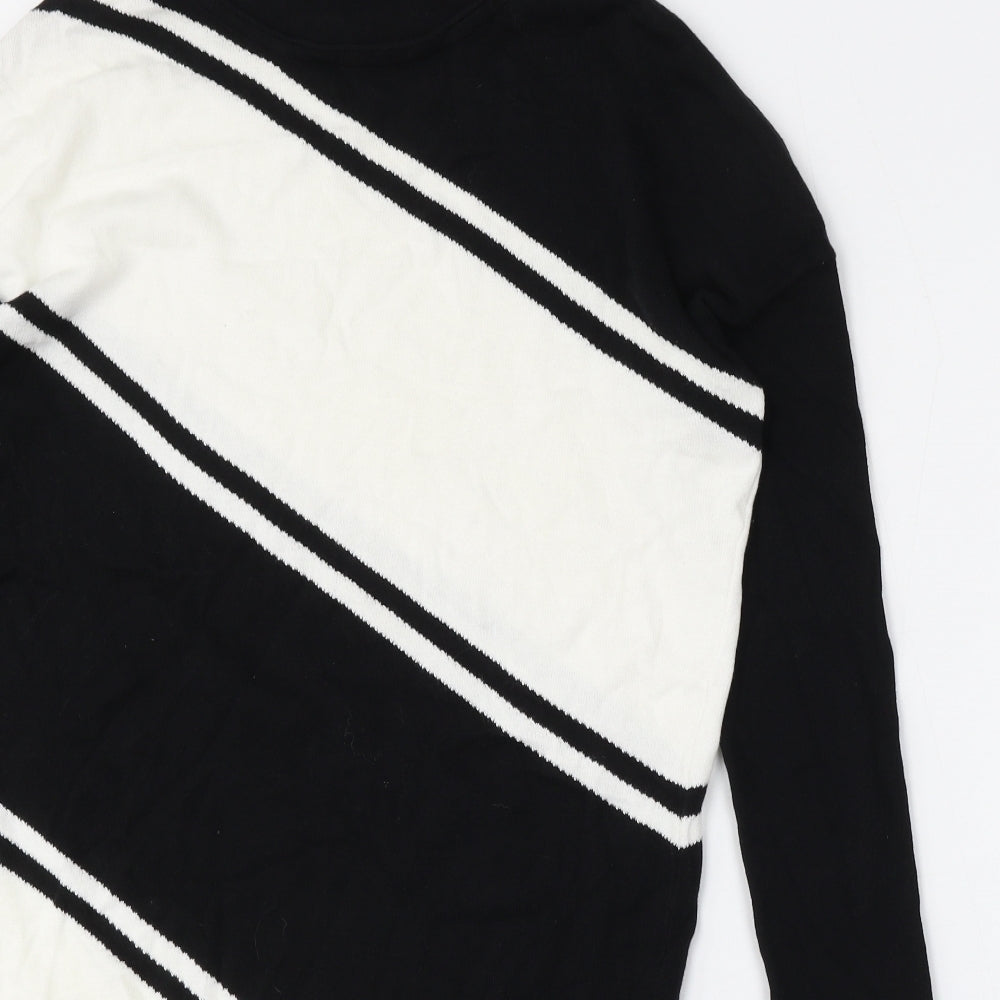 Womens UK Size XS Marble Multicoloured Pullover Jumper