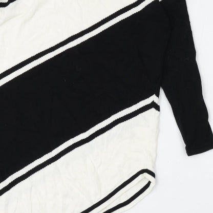 Womens UK Size XS Marble Multicoloured Pullover Jumper