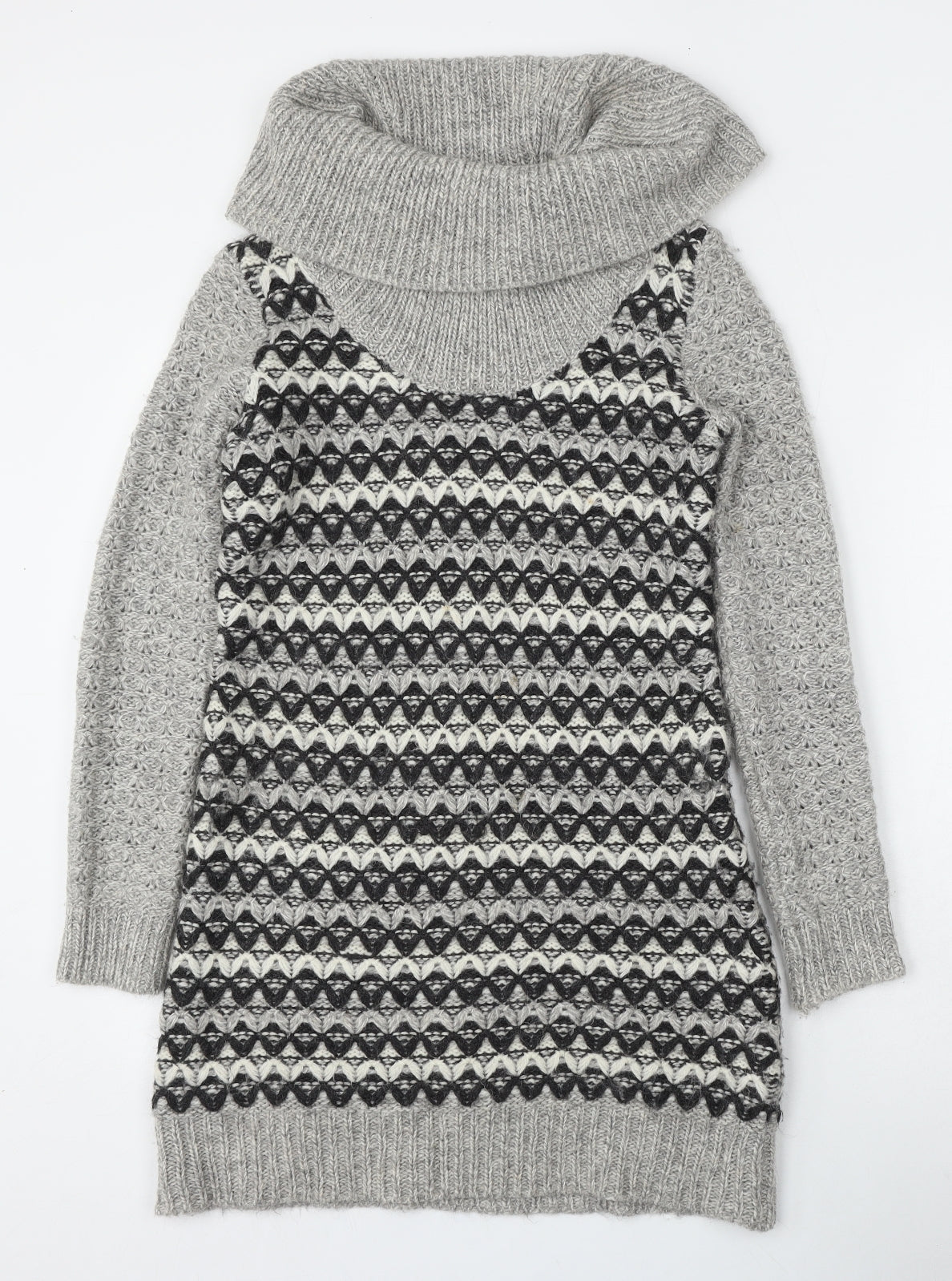 Womens UK Size XS Ken Grey Pullover Jumper