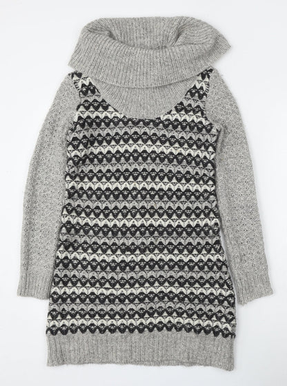 Womens UK Size XS Ken Grey Pullover Jumper