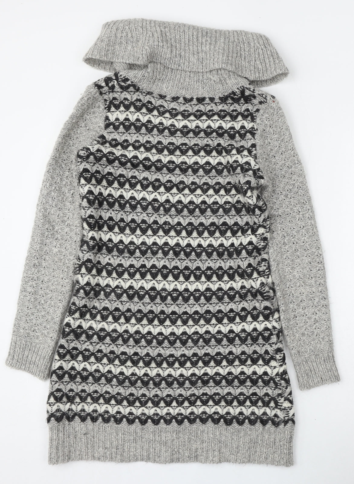 Womens UK Size XS Ken Grey Pullover Jumper