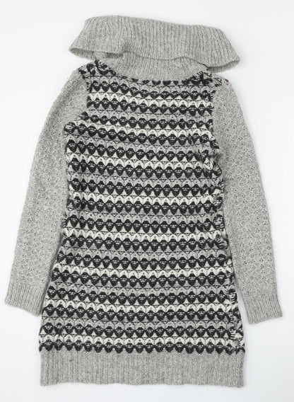 Womens UK Size XS Ken Grey Pullover Jumper