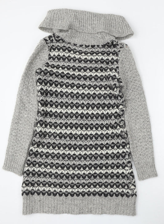 Womens UK Size XS Ken Grey Pullover Jumper