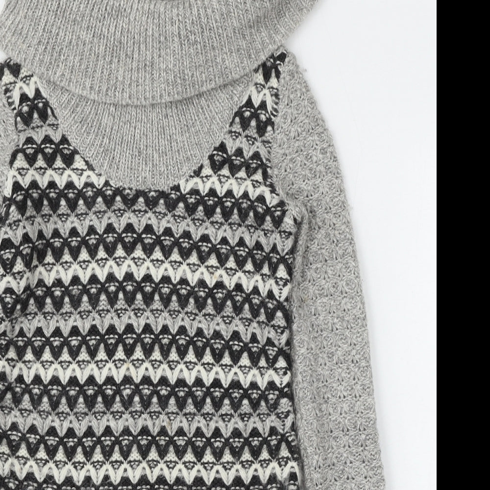 Womens UK Size XS Ken Grey Pullover Jumper