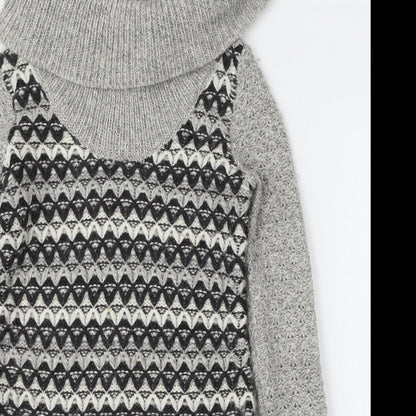 Womens UK Size XS Ken Grey Pullover Jumper
