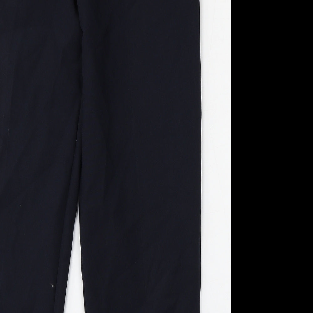 Wilkies Womens Blue  Polyester Trousers  Size 14 L24 in Regular