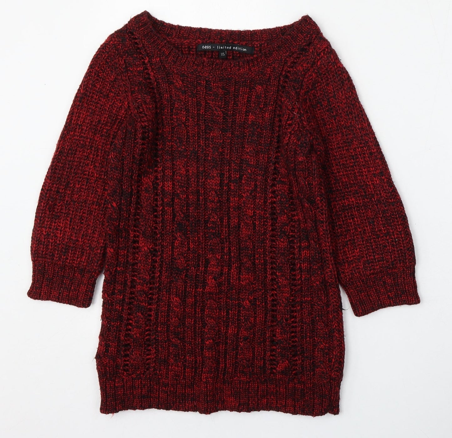 Womens UK Size XS Oasis Red Pullover Jumper